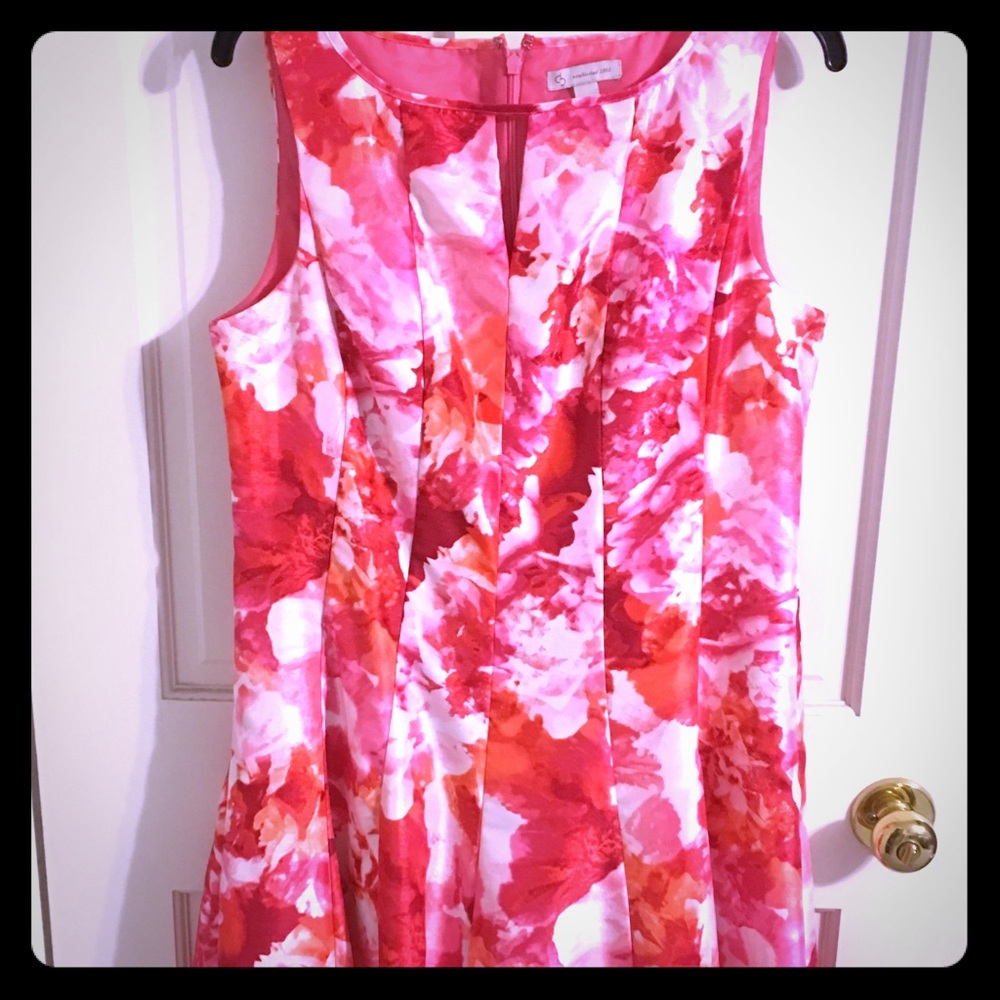 Dress Barn pink/red dress - mid length